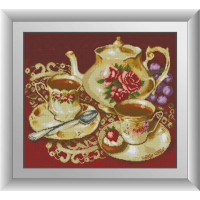 Алмазна техніка Dream Art Чайний дует (DA-30603, Без підрамника)