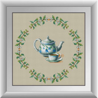 Картина з мозаїки Dream Art Чаювання (DA-30639, Без підрамника)