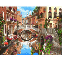 BK-GX23161 Картина за номерами Місток через канал