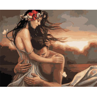 AS0439 Розмальовка за цифрами Щире кохання ArtStory AS0439 Розмальовка за цифрами Щире кохання ArtStory