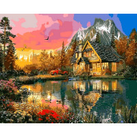 MR-Q2200 Картина розмальовка Фарби заходу сонця Mariposa