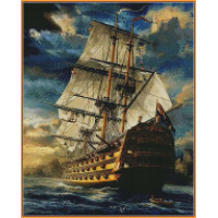 Картина алмазна вишивка Babylon Фрегат (ST181, На підрамнику)
