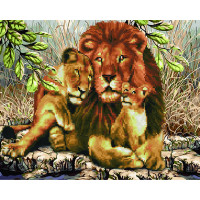 GZS1031 Алмазна картина Левова родина Rainbow Art GZS1031 Алмазна картина Левова родина Rainbow Art