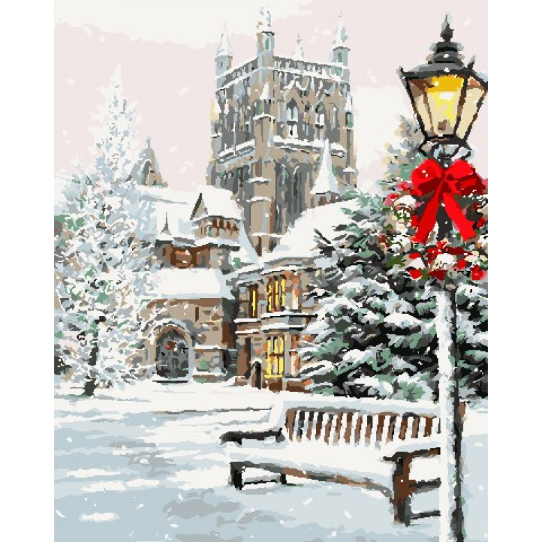 AS0714 Картина за номерами Сніжний краєвид ArtStory