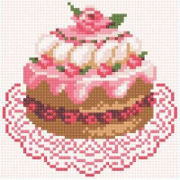 Картина зі страз ТМ Алмазна мозаїка Торт (UA-006, Без підрамника) Картина зі страз ТМ Алмазна мозаїка Торт (UA-006, Без підрамника)