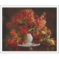 Алмазна живопис Алмазна мозаїка Букет на столі (GF712, Без підрамника)