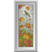 Вишивка бісером на полотні магніту Dream Art Осінній щебет (DA-30836, Без підрамника)