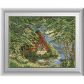 Картина діамантова вишивка Dream Art Лісовий будиночок (DA-31063, Без підрамника)