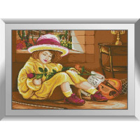 Алмазна мозаїка Dream Art Юна скрипалька (DA-31387, Без підрамника)