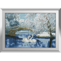 Алмазний живопис Dream Art Ставок із лебедями (DA-31389, Без підрамника)