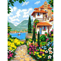 VK257 Розмальовка для дорослих Сад біля моря Babylon VK257 Розмальовка для дорослих Сад біля моря Babylon