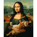 VP1315 Малювання за номерами Мона Ліза та кіт Babylon