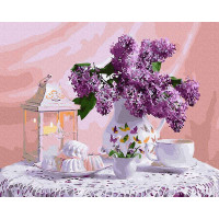 BK-GX30788 Картина за номерами Бузкове чаювання