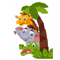 ASK057 Картина за номерами Схованки в джунглях ArtStory