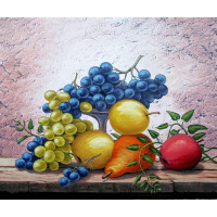Картина зі страз ТМ Алмазна мозаїка Фруктовий натюрморт (DMF-235, На підрамнику) Картина зі страз ТМ Алмазна мозаїка Фруктовий натюрморт (DMF-235, На підрамнику)