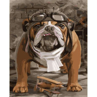 SR-SY6568 Розмальовка для дорослих Бульдог льотчикStrateg SR-SY6568 Розмальовка для дорослих Бульдог льотчикStrateg