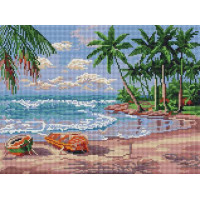 Набір алмазна вишивка ColorArt Море та пальми (CLR-ST454, Без підрамника) Набір алмазна вишивка ColorArt Море та пальми (CLR-ST454, Без підрамника)