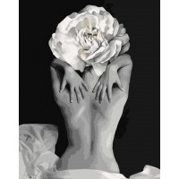 SR-SY6770 Картина за номерами Тіло з квіткоюStrateg