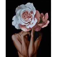 SR-B-VA-3090 Картина за цифрами Дівчина-піонStrateg SR-B-VA-3090 Картина за цифрами Дівчина-піонStrateg