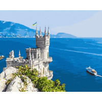 ANG294 Розмальовка для дорослих Українське Ластівчине гніздоRaskraski ANG294 Розмальовка для дорослих Українське Ластівчине гніздоRaskraski