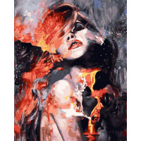 BK-GX45041 Картина за номерами Дівчина-вогоньRainbow Art BK-GX45041 Картина за номерами Дівчина-вогоньRainbow Art