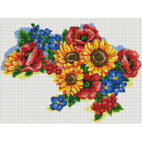 Мозаїка алмазна Алмазна мозаіка Квітуча Україна (OSG055, Без підрамника) Мозаїка алмазна Алмазна мозаіка Квітуча Україна (OSG055, Без підрамника)