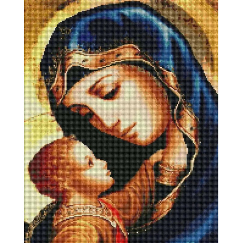 Картина стразами ColorArt Матір Божа з Ісусом(CLR-SP117, Без підрамника)