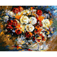 VP063 Картина за номерами Троянди та вино Babylon VP063 Картина за номерами Троянди та вино Babylon
