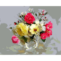 VP329 Розмальовка за номерами Букет із шипшини та польових квітів Babylon VP329 Розмальовка за номерами Букет із шипшини та польових квітів Babylon