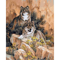 VP345 Картина за номерами Вовки Babylon