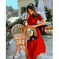 MR-Q556 Картина розмальовка Червона стрічка Mariposa MR-Q556 Картина розмальовка Червона стрічка Mariposa