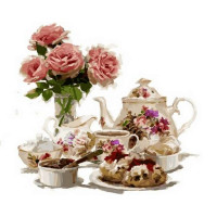 VP800 Розмальовка для дорослих Чай із полуничними тістечками Babylon VP800 Розмальовка для дорослих Чай із полуничними тістечками Babylon