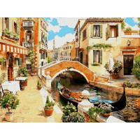 NB030 Картина розмальовка Венеціанський місток DIY Babylon Premium NB030 Картина розмальовка Венеціанський місток DIY Babylon Premium