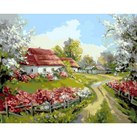 AS0156 Картина розмальовка Рідне село ArtStory AS0156 Картина розмальовка Рідне село ArtStory