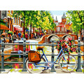 VK051 Картина розмальовка Амстердам. На березі каналу Babylon