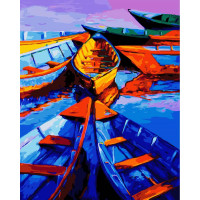 BK-GX23524 Розмальовки за номерами Лодочна пристань