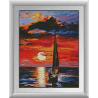 Картина алмазна вишивка Dream Art Захід сонця Афремов (DA-30562, Без підрамника)