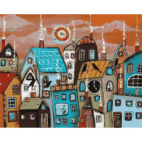 AS0364 Розмальовка за цифрами Казкове містечко ArtStory AS0364 Розмальовка за цифрами Казкове містечко ArtStory