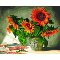 GZS1027 Алмазні картини-розмальовки Натюрморт із соняшниками Rainbow Art GZS1027 Алмазні картини-розмальовки Натюрморт із соняшниками Rainbow Art