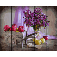 RA-GXT30882 Картина за номерами на дереві Осінній урожай