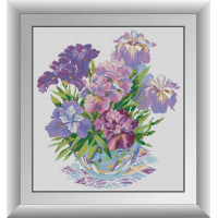 Картина із мозаїки Dream Art Розкішні іриси (DA-30898, Без підрамника)