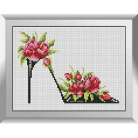 Алмазна мозаїка Dream Art Туфелька з трояндами (DA-31243, Без підрамника)