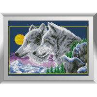 Алмазна мозаїка Dream Art Вовки вночі (DA-31346, Без підрамника)