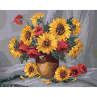 BK-GX9440 Малюнок за цифрами Букет із соняшниками BK-GX9440 Малюнок за цифрами Букет із соняшниками