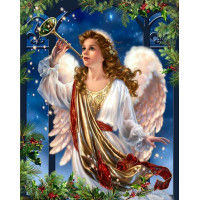 Картина алмазна вишивка ТМ Алмазна мозаїка Ангел Різдва (DM-386, Без підрамника)