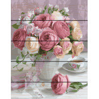 RA-GXT22794 Розмальовки за номерами Ніжний букет троянд Rainbow Art
