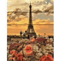 RA-GXT32002 Картина за номерами Захід сонця в Парижі Rainbow Art