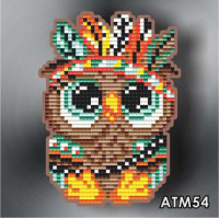 Дитячий магніт Art Solo Совенок індіанець (АТМ54, Без підрамника)