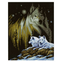 Алмазна вишивка Алмазна мозаїка Вовки (DGF038, Без підрамника)