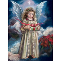 Алмазна техніка My Art Ангел з небес (TN738, На підрамнику)